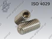 Wkręt docisk. 6-kt/wgł M 6× 8-A2 ISO 4029