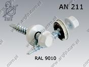 Wkręt samow.+EPDM #1 ST 4,8×20 RAL9010 AN 211
