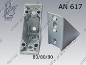 Kątownik do profili aluminiowych N 8/N 10 80×80×40-Al AN 617