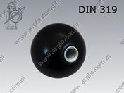 Uchwyt kulisty z wkł. M 6×20 oc.B DIN 319 E
