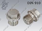 Korek 6-kt z kołn. G 1/2-A4 DIN 910
