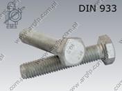 Śruba M6×30-10.9 fl Zn DIN 933