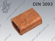 Tuleja zaciskowa do lin 5-Cu DIN 3093