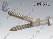 Wkręt do drewna 6-kt 10×120-A2 DIN 571