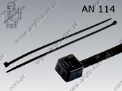 Opaska zaciskowa do kabli 100×2,5 czarna AN 114