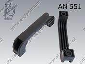 Uchwyt z otworami 117/140-8,5-PA6 czarny AN 551
