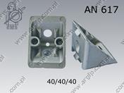 Kątownik do profili aluminiowych N 8 40×40×40-Al AN 617