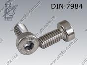 Śr.imbus. z obn.łbem pgw M 8×30-A2 DIN 7984